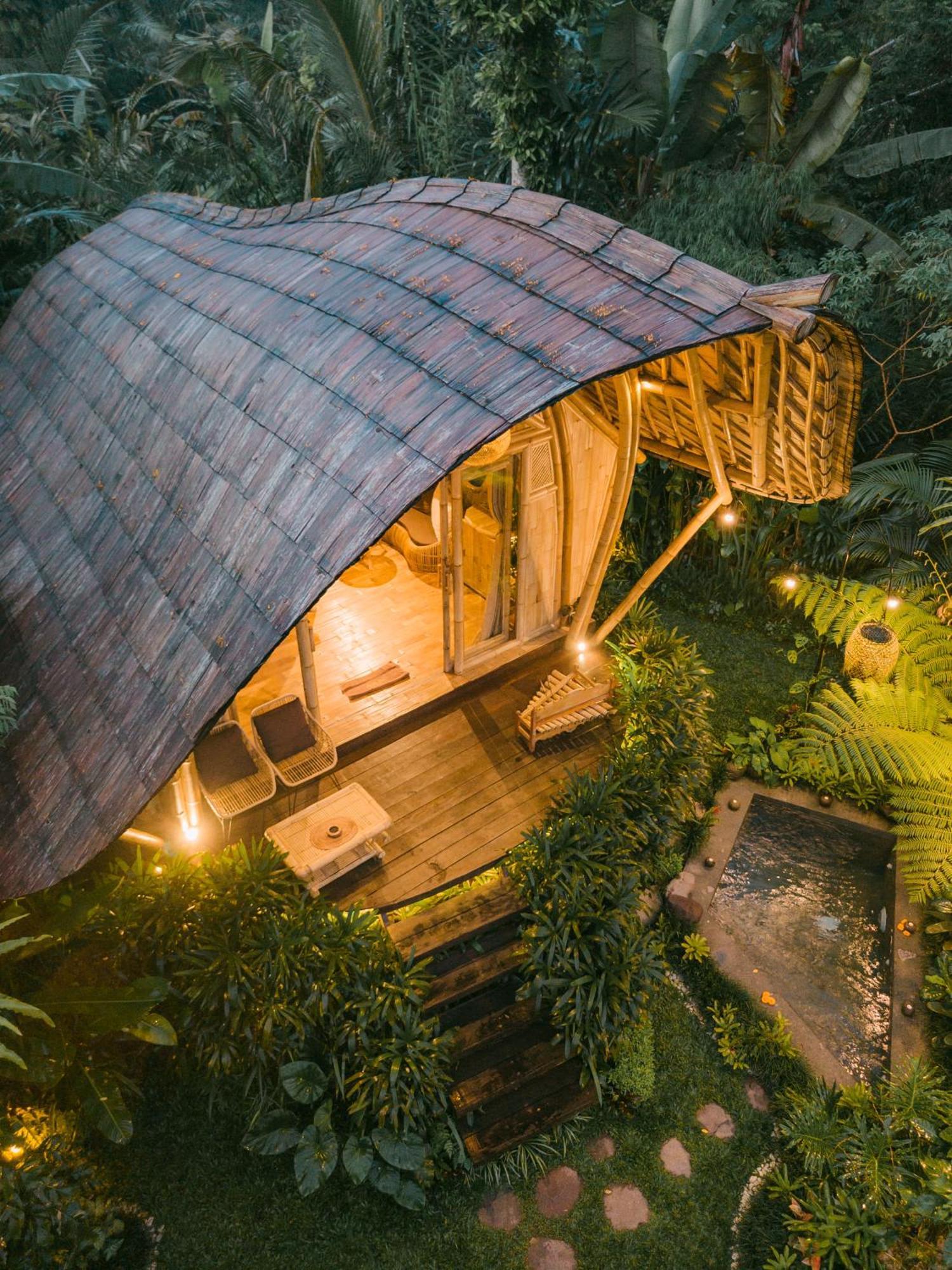 Arcada Bali Bamboo House Villa Sidemen  Eksteriør billede