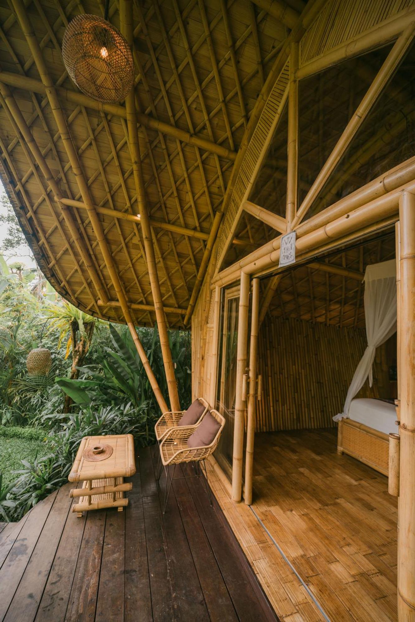 Arcada Bali Bamboo House Villa Sidemen  Eksteriør billede