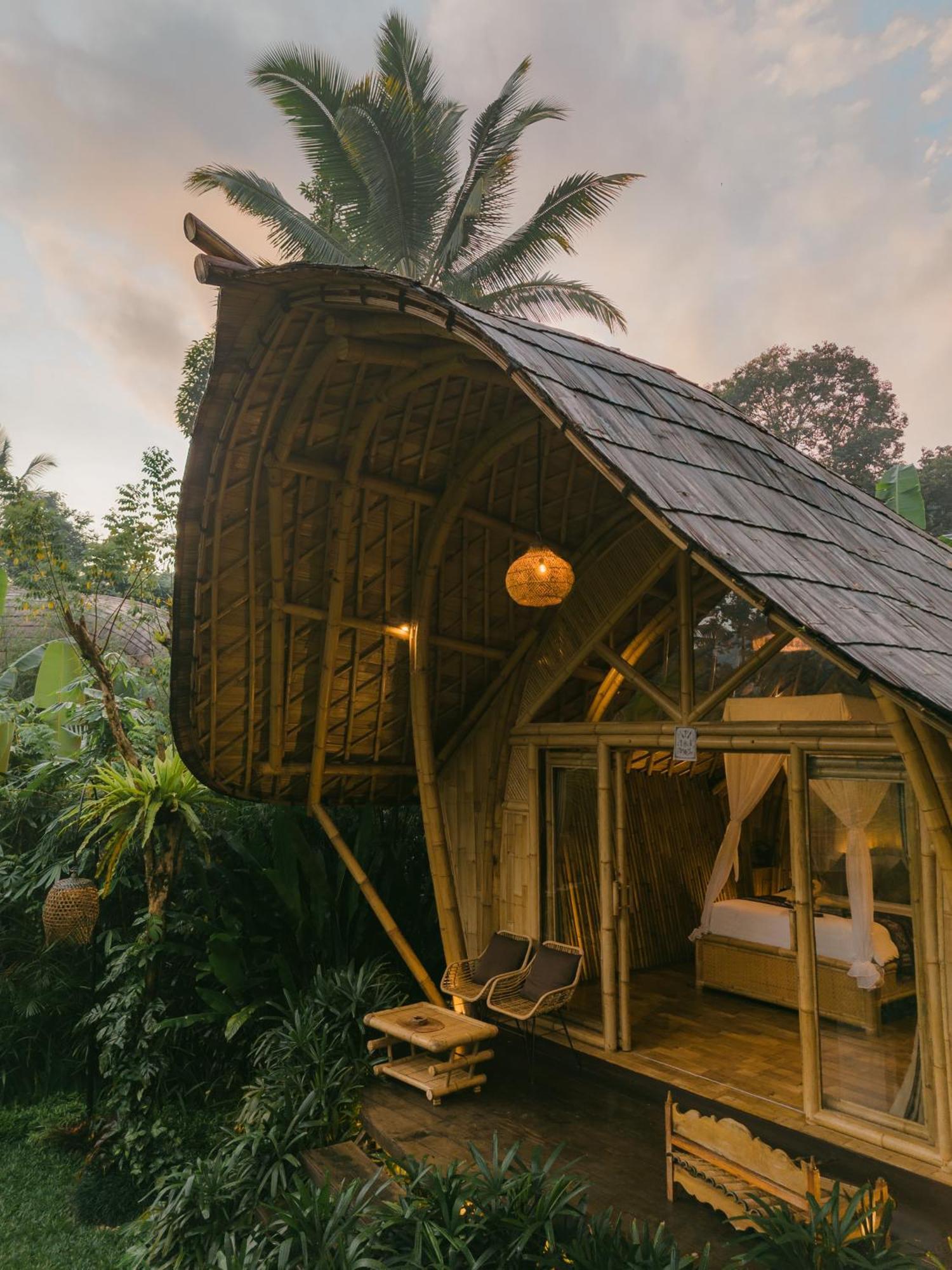 Arcada Bali Bamboo House Villa Sidemen  Eksteriør billede