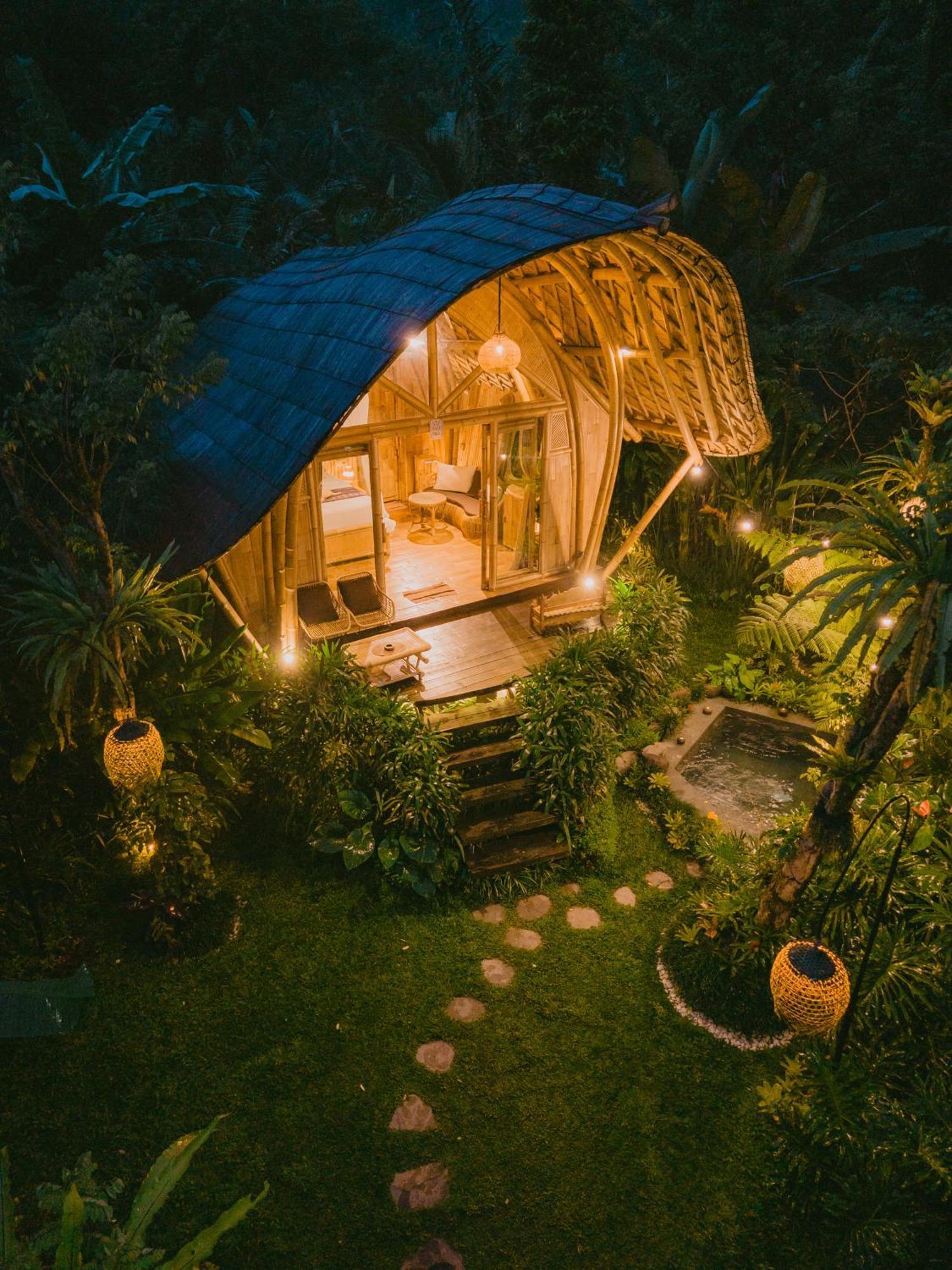 Arcada Bali Bamboo House Villa Sidemen  Eksteriør billede