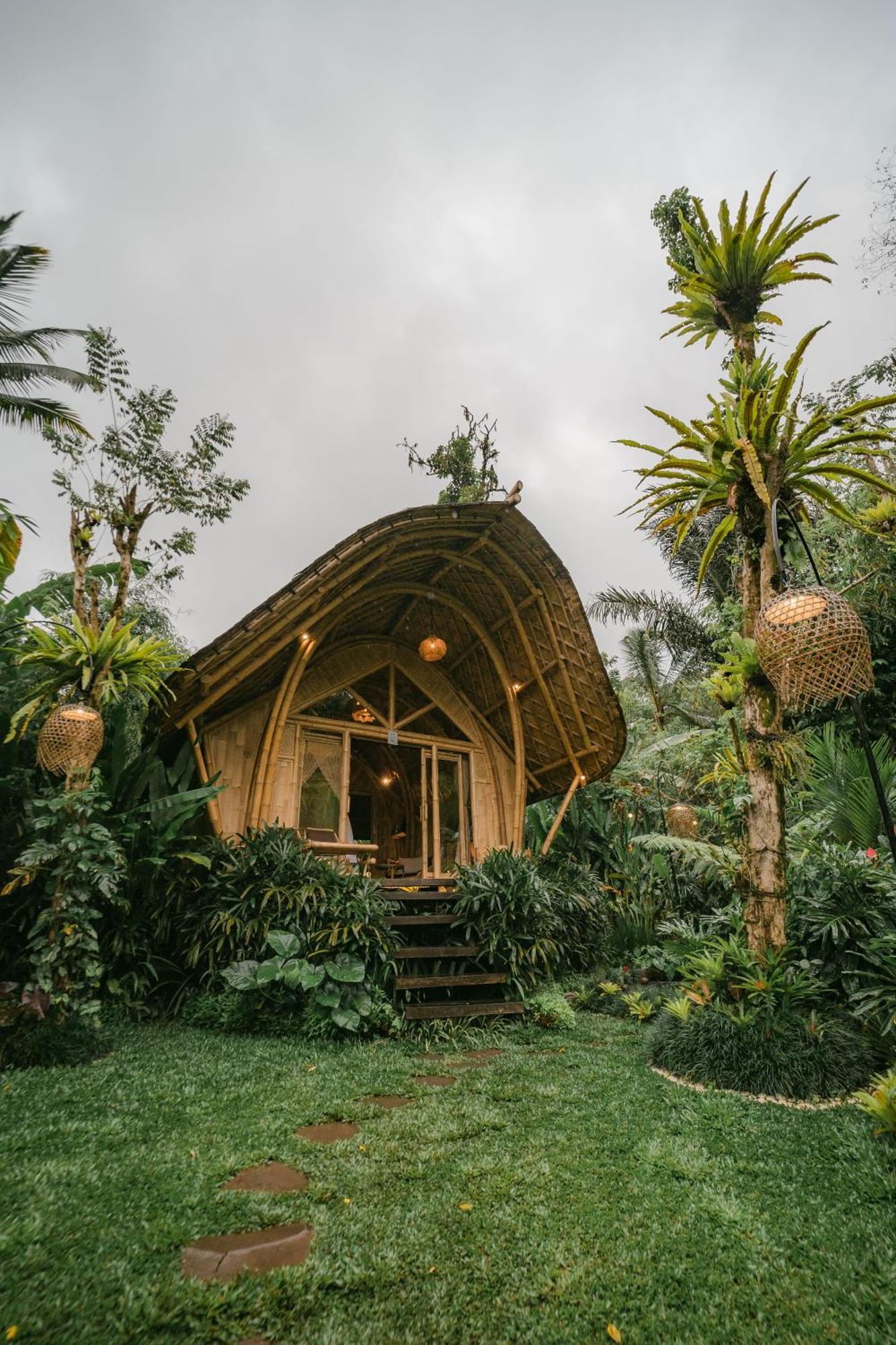 Arcada Bali Bamboo House Villa Sidemen  Eksteriør billede