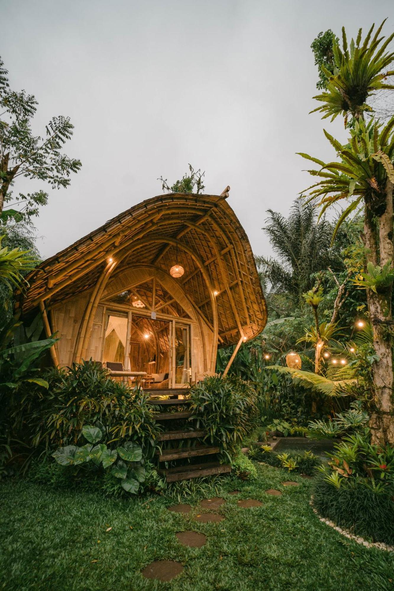 Arcada Bali Bamboo House Villa Sidemen  Eksteriør billede