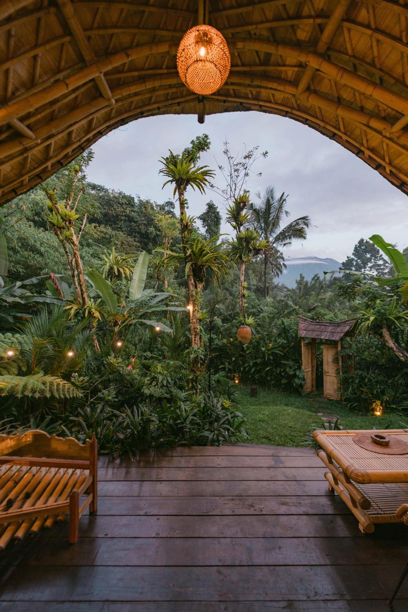 Arcada Bali Bamboo House Villa Sidemen  Eksteriør billede