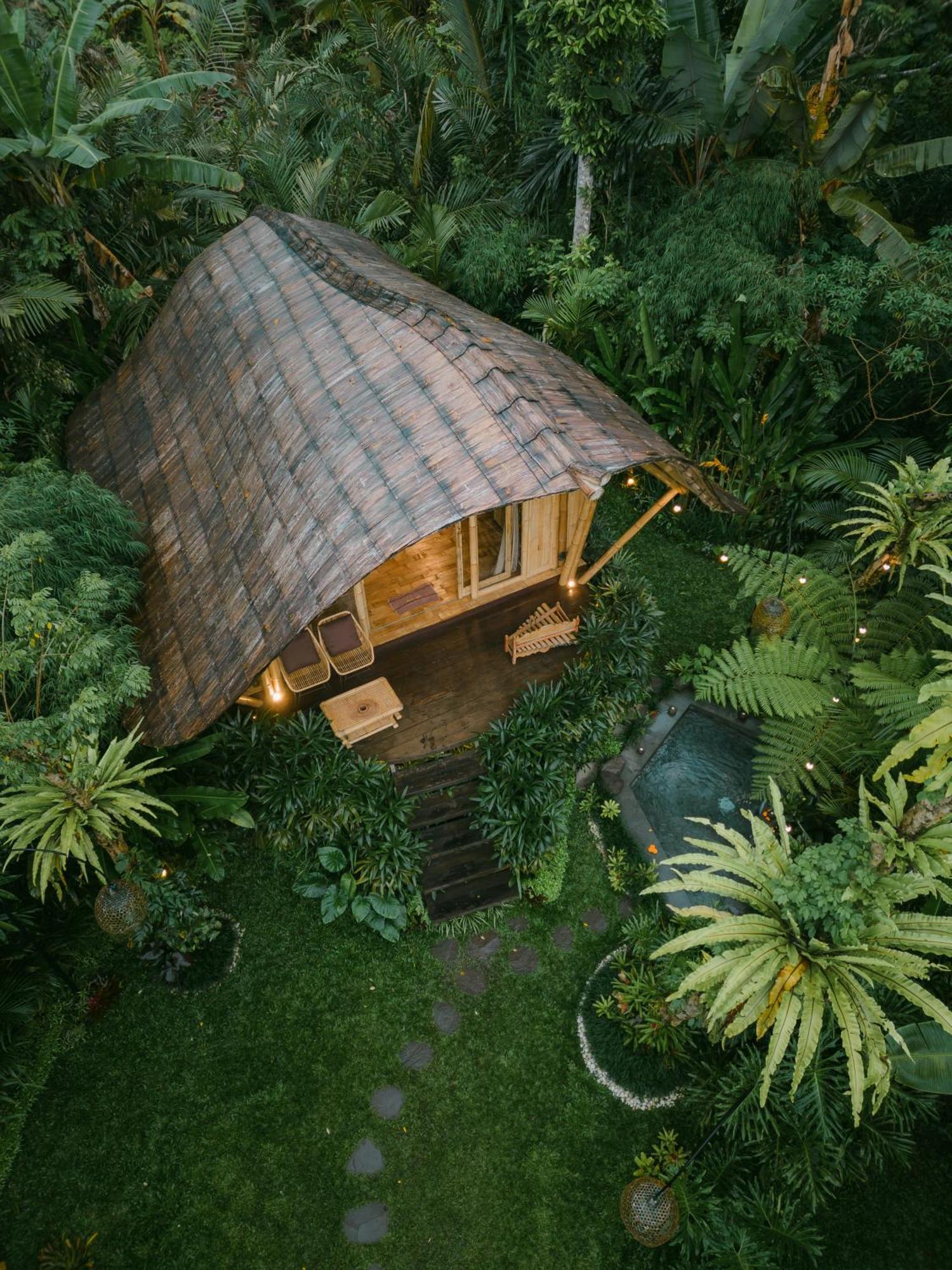 Arcada Bali Bamboo House Villa Sidemen  Eksteriør billede