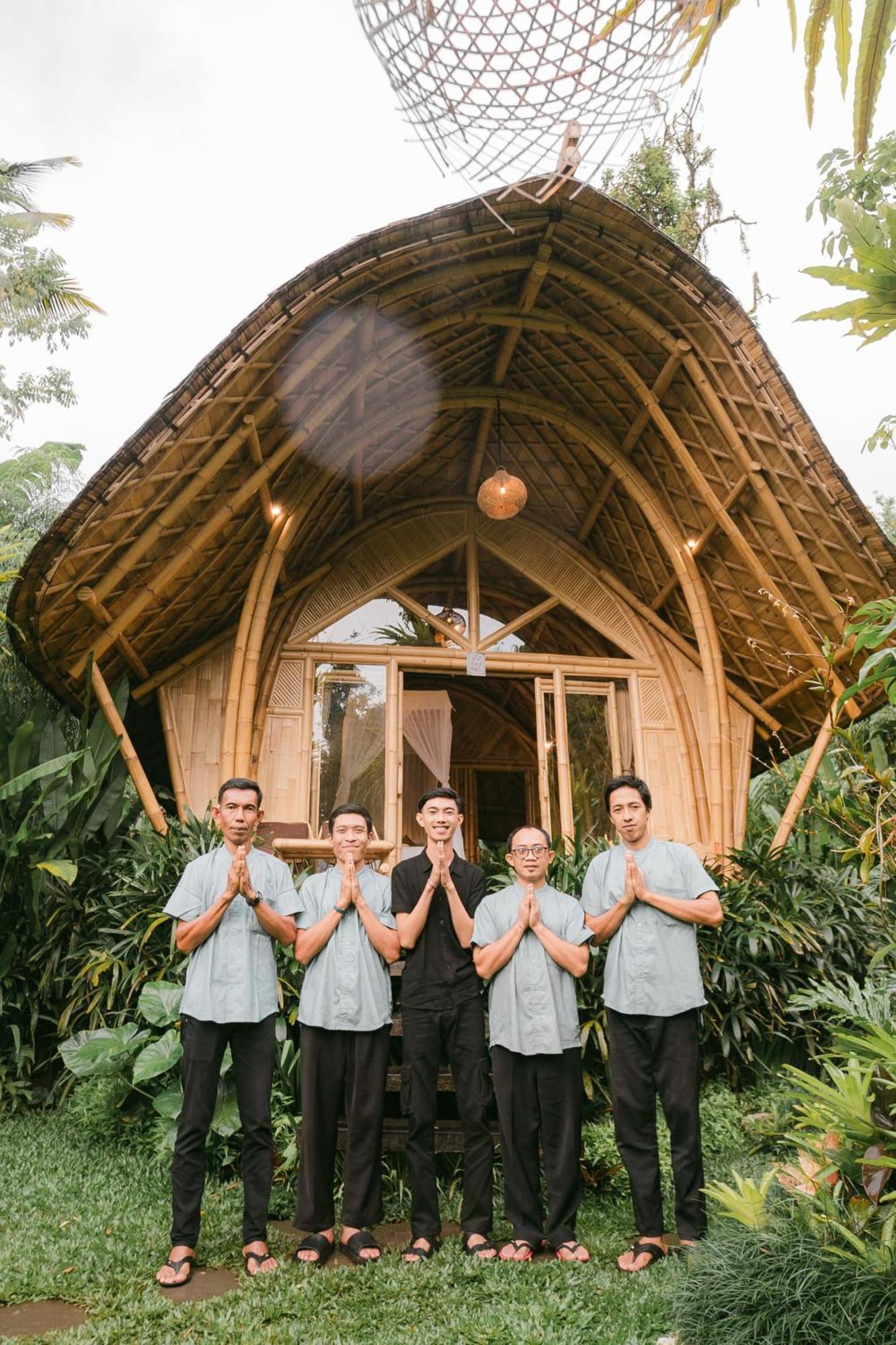 Arcada Bali Bamboo House Villa Sidemen  Eksteriør billede