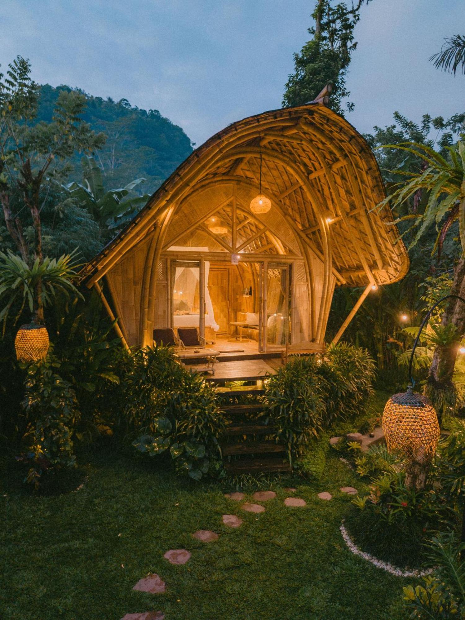 Arcada Bali Bamboo House Villa Sidemen  Eksteriør billede