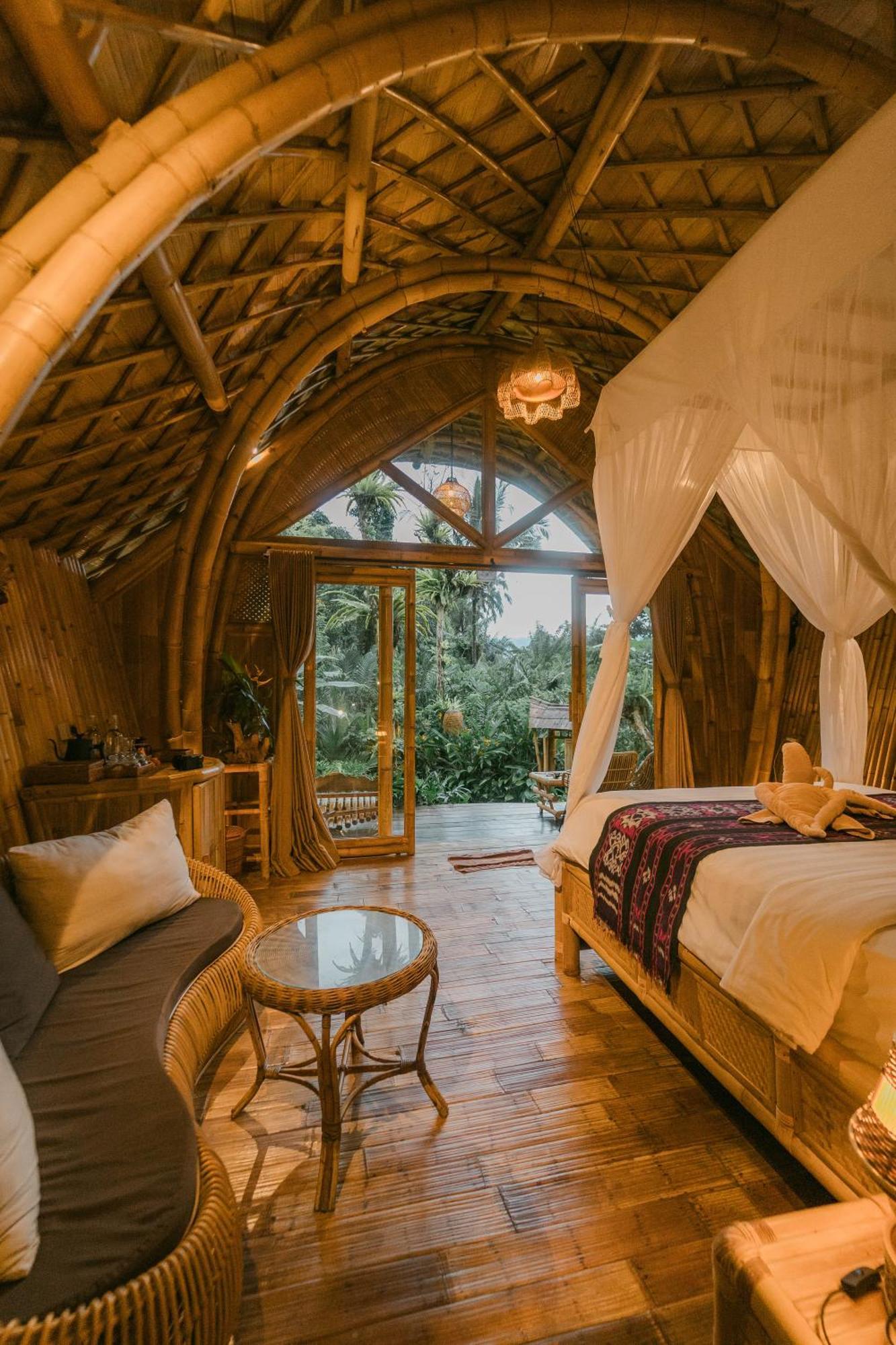Arcada Bali Bamboo House Villa Sidemen  Eksteriør billede