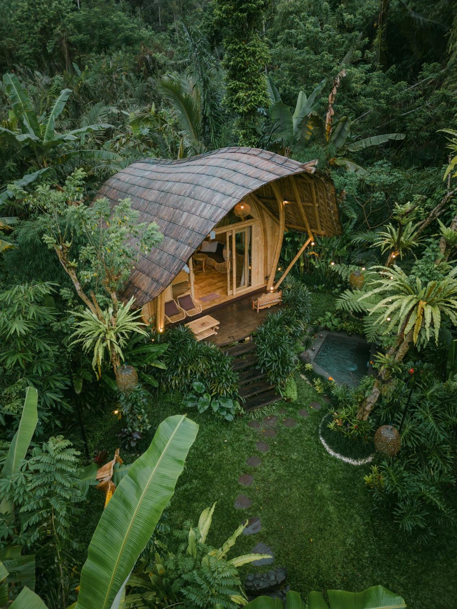 Arcada Bali Bamboo House Villa Sidemen  Eksteriør billede