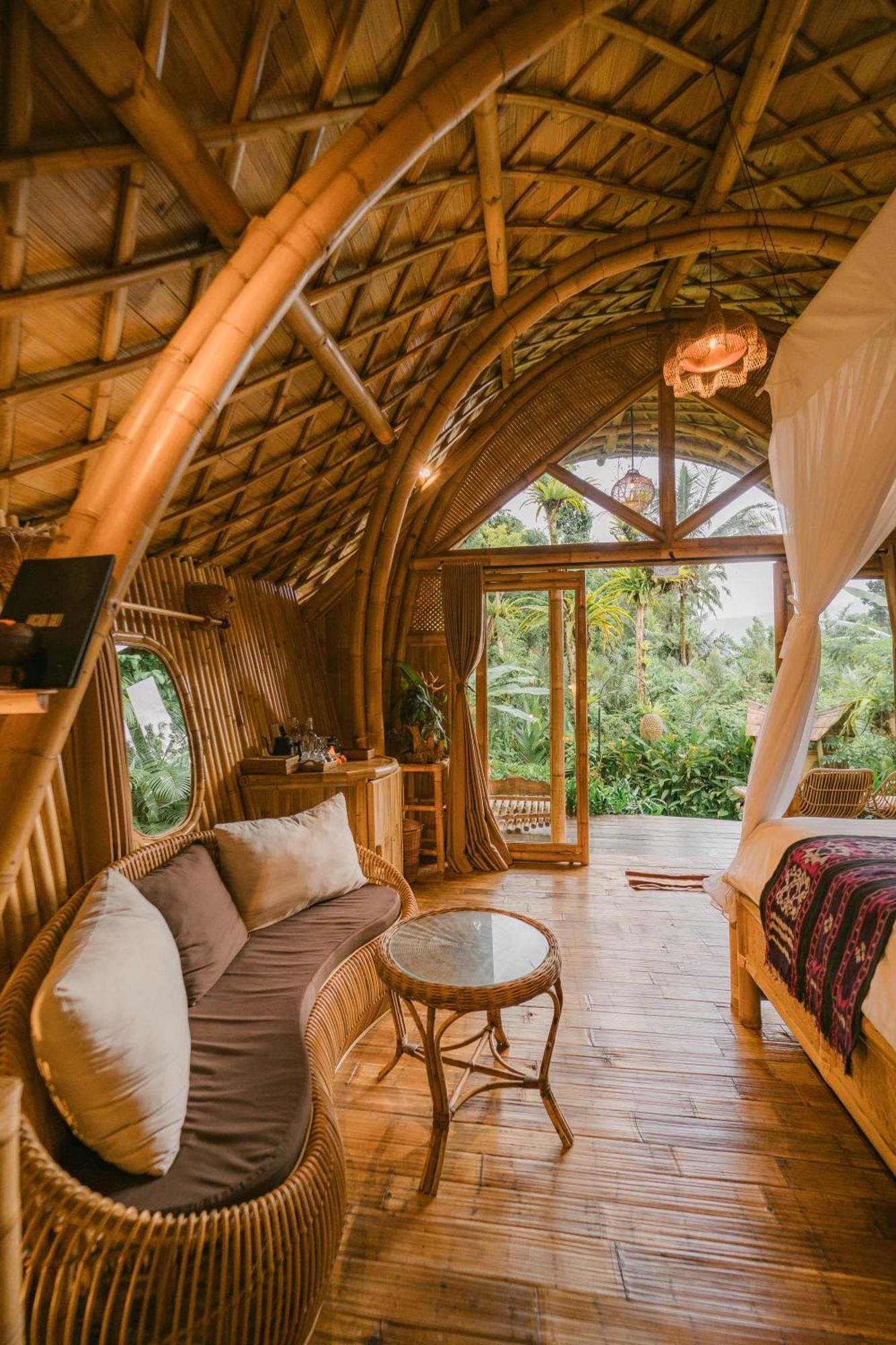 Arcada Bali Bamboo House Villa Sidemen  Eksteriør billede