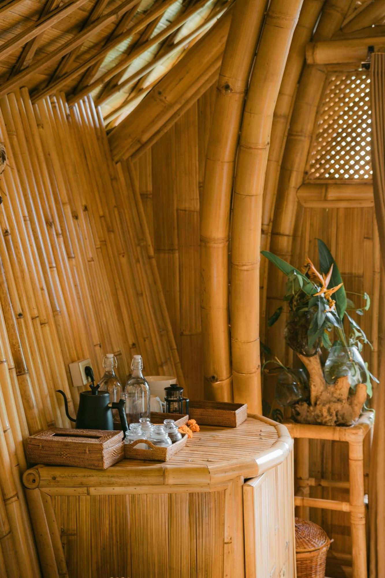 Arcada Bali Bamboo House Villa Sidemen  Eksteriør billede